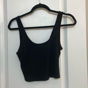 bozzolo black crop top